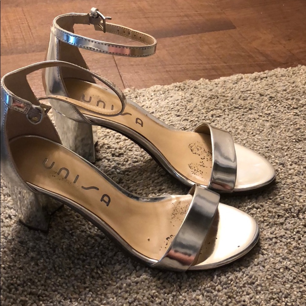 Silver heels